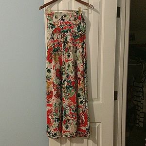 Floral fitted maxi dress